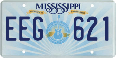 MS license plate EEG621
