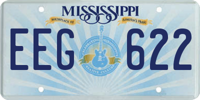 MS license plate EEG622