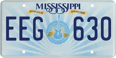 MS license plate EEG630