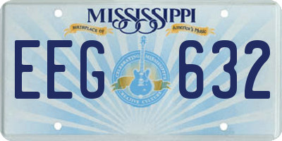 MS license plate EEG632