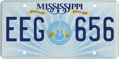 MS license plate EEG656