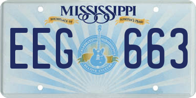MS license plate EEG663