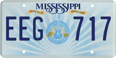 MS license plate EEG717