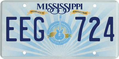 MS license plate EEG724
