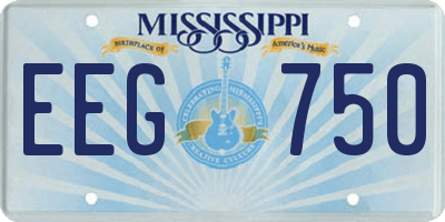 MS license plate EEG750