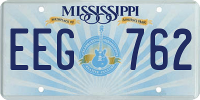 MS license plate EEG762