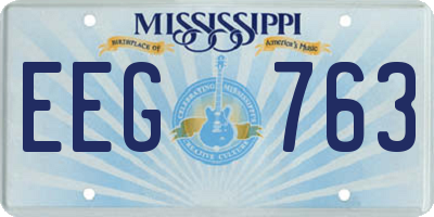 MS license plate EEG763