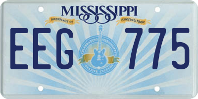 MS license plate EEG775