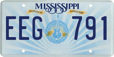 MS license plate EEG791