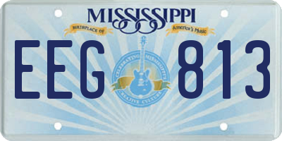 MS license plate EEG813