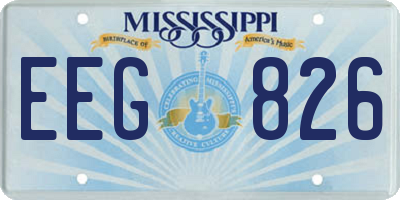 MS license plate EEG826