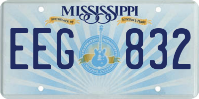 MS license plate EEG832