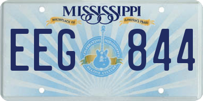 MS license plate EEG844