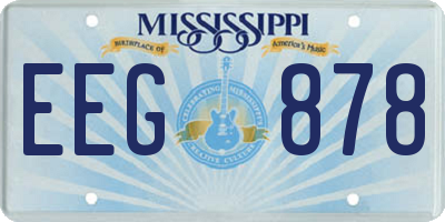 MS license plate EEG878