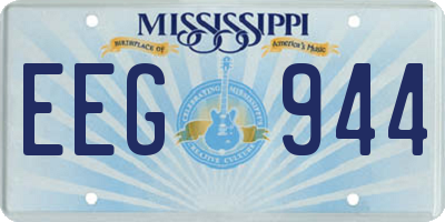 MS license plate EEG944