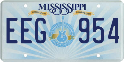 MS license plate EEG954
