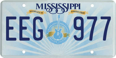 MS license plate EEG977