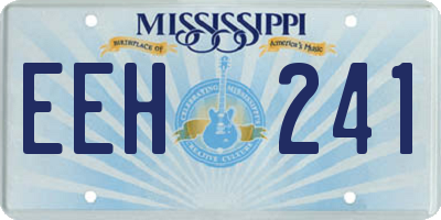 MS license plate EEH241