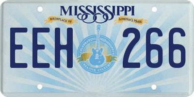 MS license plate EEH266