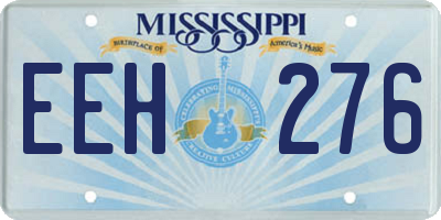 MS license plate EEH276