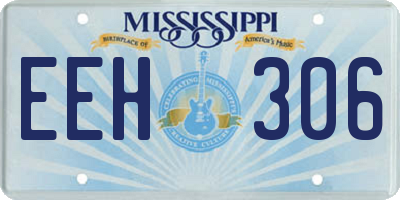 MS license plate EEH306