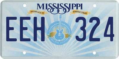 MS license plate EEH324