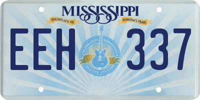 MS license plate EEH337