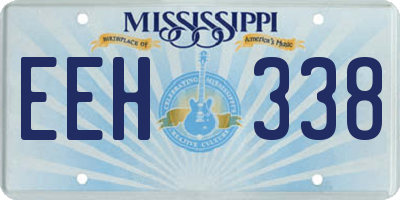 MS license plate EEH338