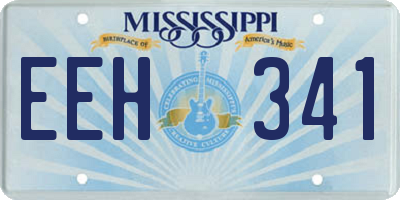 MS license plate EEH341