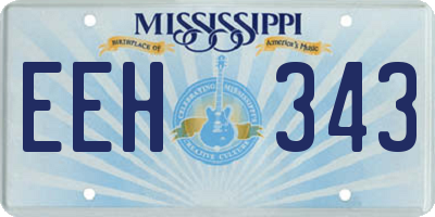 MS license plate EEH343