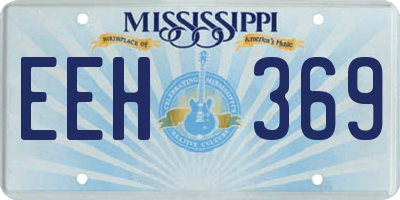 MS license plate EEH369