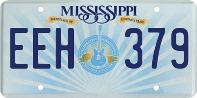 MS license plate EEH379