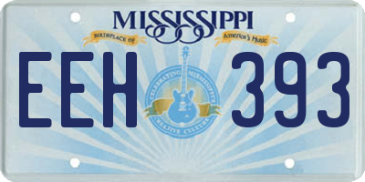 MS license plate EEH393