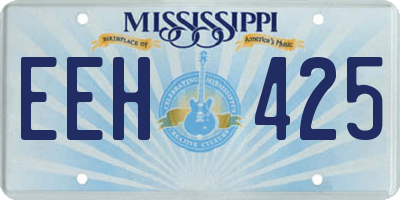 MS license plate EEH425