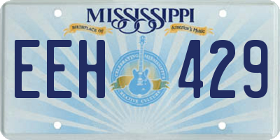 MS license plate EEH429