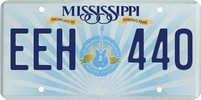 MS license plate EEH440