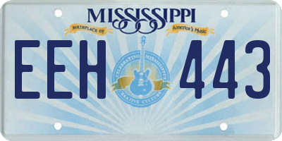 MS license plate EEH443