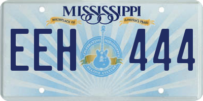 MS license plate EEH444