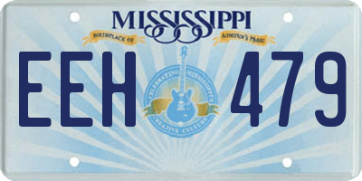 MS license plate EEH479