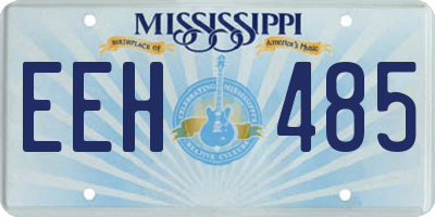 MS license plate EEH485