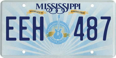 MS license plate EEH487