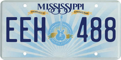 MS license plate EEH488