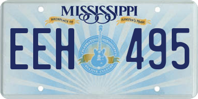 MS license plate EEH495