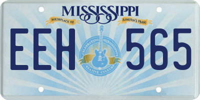 MS license plate EEH565