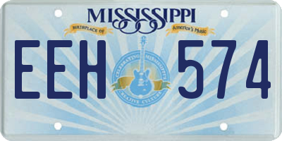 MS license plate EEH574