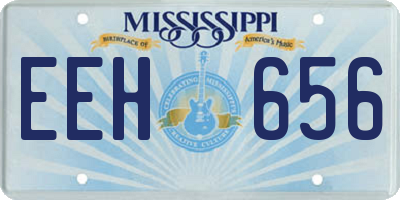 MS license plate EEH656