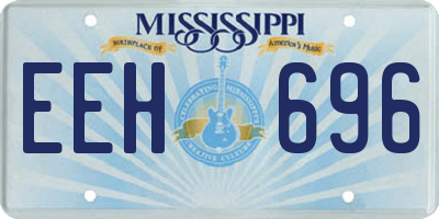 MS license plate EEH696