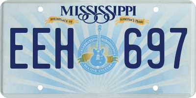MS license plate EEH697