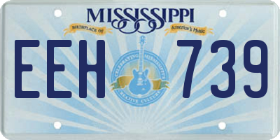 MS license plate EEH739