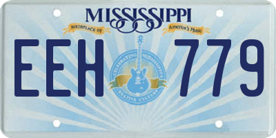 MS license plate EEH779